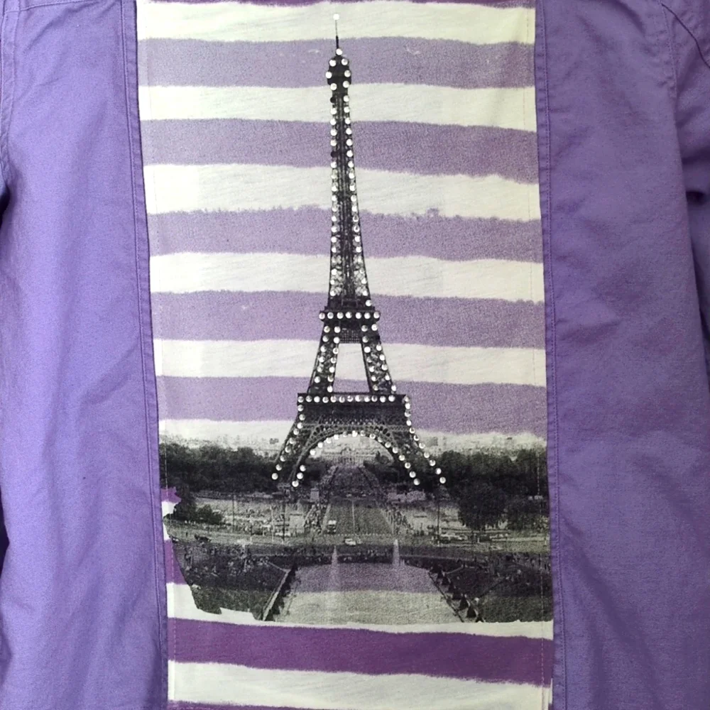 Lavender Eiffel Tower Jacket - Picture 2 of 4